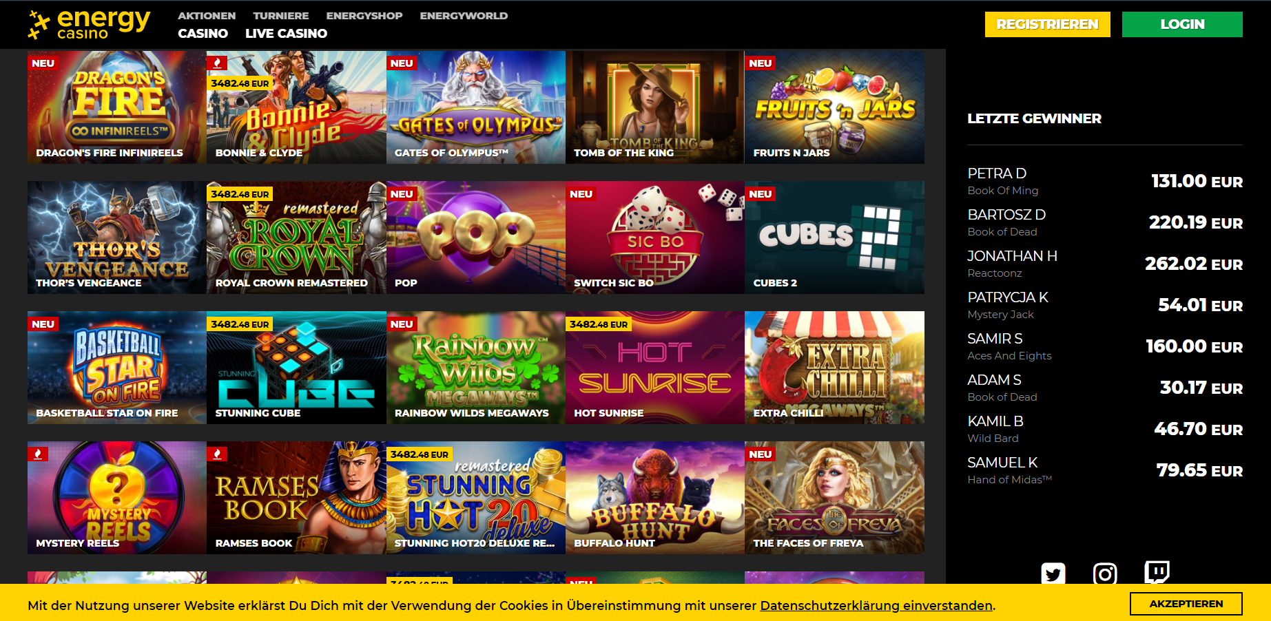 Energy Casino site