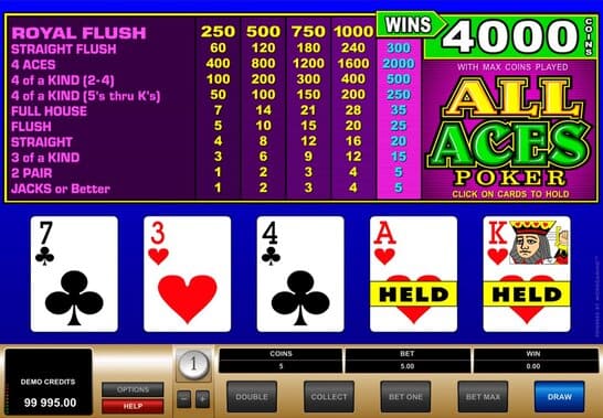 All American Video Poker All American Video Poker