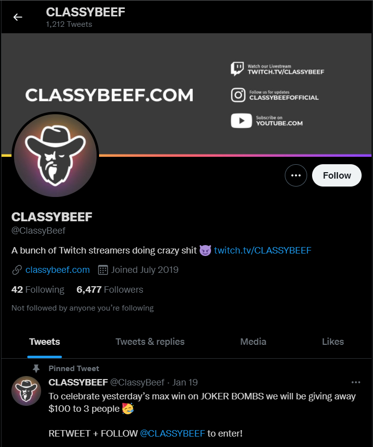 ClassyBeef auf Twitter ClassyBeef auf Twitter