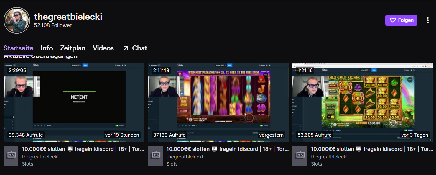 Ron Bielecki auf Twitch Ron Bielecki auf Twitch