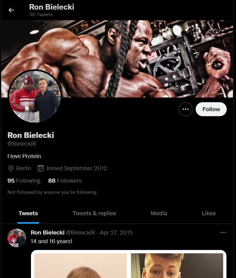 Ron Bielecki auf Twitter Ron Bielecki auf Twitter